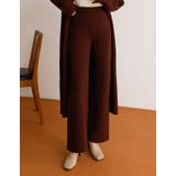 シンプルかつ綺麗なシルエットが魅力 起毛ランダムリブニットパンツ パンツ | Re:EDIT | 詳細画像13