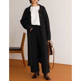 シンプルかつ綺麗なシルエットが魅力 起毛ランダムリブニットパンツ パンツ | Re:EDIT | 詳細画像9