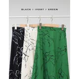 歩くたびに優雅に揺れるシルエット 線花柄マーメイドスカート スカート | Re:EDIT | 詳細画像2