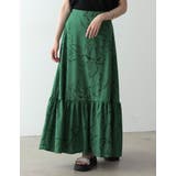 歩くたびに優雅に揺れるシルエット 線花柄マーメイドスカート スカート | Re:EDIT | 詳細画像4