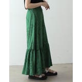 歩くたびに優雅に揺れるシルエット 線花柄マーメイドスカート スカート | Re:EDIT | 詳細画像10