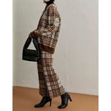 ぱきっとした配色とラインを拾わないシルエットが魅力 [低身長サイズ有]チェックジ… | Re:EDIT | 詳細画像13 