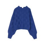 ブルー(013) | シンプルながらも1枚でトレンドライクな着こなしに | Re:EDIT