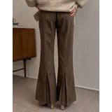 オンオフ使える綺麗見えカラーパンツ [低身長 高身長サイズ有]微起毛ツイルバック… | Re:EDIT | 詳細画像3 