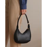 ブラック(001) | 上品さのある小ぶりなハンドバッグ フェイクレザーカラーハンドバッグ バッグ | Re:EDIT