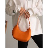 オレンジ(015) | 上品さのある小ぶりなハンドバッグ フェイクレザーカラーハンドバッグ バッグ | Re:EDIT