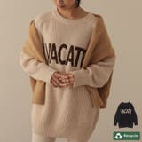 ビッグロゴがアクセントのサステナニット | Re:EDIT | 詳細画像1