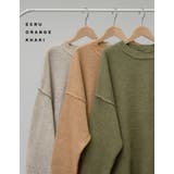 さりげなく表情豊かに仕上げたデザインニット バックスリットカラーネップニットプル… | Re:EDIT | 詳細画像2