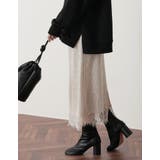 トレンドライクに品よく着こなす エンブロイダリーレースタイトスカート スカート | Re:EDIT | 詳細画像3