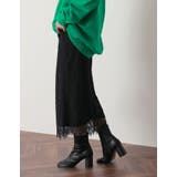 トレンドライクに品よく着こなす エンブロイダリーレースタイトスカート スカート | Re:EDIT | 詳細画像4