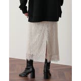 トレンドライクに品よく着こなす エンブロイダリーレースタイトスカート スカート | Re:EDIT | 詳細画像8