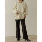 ゆとりのあるセミフレアシルエットが美脚メイク | Re:EDIT | 詳細画像8