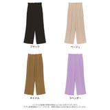 落ち感のある上品ハイウエストスラックス [低身長 高身長サイズ有]とろみクロスハ… | Re:EDIT | 詳細画像18 