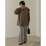 サイドのボックスタックデザインが旬 選べるチェック柄サイドタックパンツ パンツ | Re:EDIT | 詳細画像14