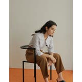 コーデを新鮮に魅せるデザインシャツ マルチストライプウエーブカラーブラウス | Re:EDIT | 詳細画像31