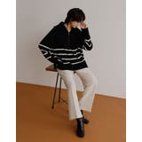 着膨れしないトレンドハーフZIPニット | Re:EDIT | 詳細画像15
