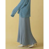 ライトブルー(014) | ロングシーズン着られる綺麗見えプリーツスカート ツイルカラープリーツスカート | Re:EDIT