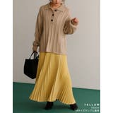 ロングシーズン着られる綺麗見えプリーツスカート ツイルカラープリーツスカート | Re:EDIT | 詳細画像13 