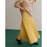 ロングシーズン着られる綺麗見えプリーツスカート ツイルカラープリーツスカート | Re:EDIT | 詳細画像4 