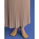 ロングシーズン着られる綺麗見えプリーツスカート ツイルカラープリーツスカート | Re:EDIT | 詳細画像23 
