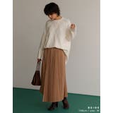 合わせるトップス次第でロングシーズン対応 ポリツイルラッププリーツロングスカート | Re:EDIT | 詳細画像7