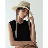 シーズンライクな着こなしにプラスオンできる 紐付ペーパー透かし編みカンカン帽 帽子 | Re:EDIT | 詳細画像3