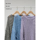 シンプルコーデに変化を与えるメッシュニット | Re:EDIT | 詳細画像2