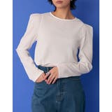 ホワイト(002) | 華奢なのに存在感のある肩タックブラウス 楊柳カットソー肩タックブラウス トップス | Re:EDIT