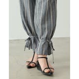 [低身長サイズ有]2WAY裾リボンマルチストライプコットンパンツ | Re:EDIT | 詳細画像13 