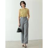 [低身長サイズ有]2WAY裾リボンマルチストライプコットンパンツ | Re:EDIT | 詳細画像17 