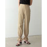 [低身長サイズ有]2WAY裾リボンマルチストライプコットンパンツ | Re:EDIT | 詳細画像3 