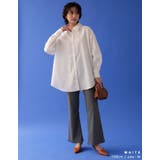 バックギャザーがポイントのシンプルシャツ | Re:EDIT | 詳細画像9