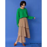 歩くたびに綺麗に揺れるシルエット ランダムティアードシフォンロングスカート | Re:EDIT | 詳細画像16