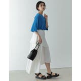 歩くたびに綺麗に揺れるシルエット ランダムティアードシフォンロングスカート | Re:EDIT | 詳細画像21