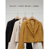 コーディネートにオンするだけで洗練された印象に カットツイルショートジャケット | Re:EDIT | 詳細画像2