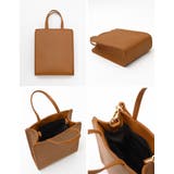 レザータッチ2WAYスクエアショルダーバッグ | Re:EDIT | 詳細画像16 