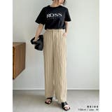 旬のストライプ柄もシックに取り入れる [低身長サイズ有]ピンストライプセンタープ… | Re:EDIT | 詳細画像8 