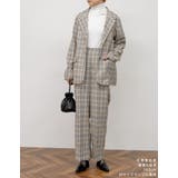 定番柄もこなれたシルエットで チェック柄2WAY裾リボンセンタープレスパンツ | Re:EDIT | 詳細画像12