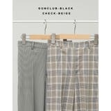 定番柄もこなれたシルエットで チェック柄2WAY裾リボンセンタープレスパンツ | Re:EDIT | 詳細画像2