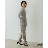 定番柄もこなれたシルエットで チェック柄2WAY裾リボンセンタープレスパンツ | Re:EDIT | 詳細画像6