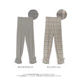 定番柄もこなれたシルエットで チェック柄2WAY裾リボンセンタープレスパンツ | Re:EDIT | 詳細画像18