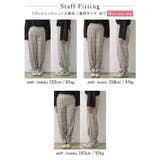 定番柄もこなれたシルエットで チェック柄2WAY裾リボンセンタープレスパンツ | Re:EDIT | 詳細画像26