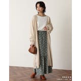 小ぶりな花柄でクラシカルな雰囲気を演出 ライトコール花柄マーメイドスカート | Re:EDIT | 詳細画像9