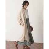 小ぶりな花柄でクラシカルな雰囲気を演出 ライトコール花柄マーメイドスカート | Re:EDIT | 詳細画像10