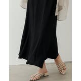 綺麗見えシルエットとリラクシーな穿き心地が魅力 楊柳カットソーフレアスカート | Re:EDIT | 詳細画像8