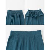 綺麗見えシルエットとリラクシーな穿き心地が魅力 楊柳カットソーフレアスカート | Re:EDIT | 詳細画像23