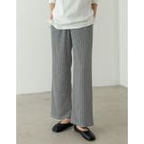 ブラック(001) | 甘くなり過ぎないストレスフリーなチェック柄パンツ | Re:EDIT