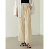 ベージュ(004) | 甘くなり過ぎないストレスフリーなチェック柄パンツ | Re:EDIT