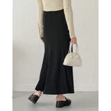 [新色追加][低身長サイズ有][イージーケア]リブポンチハイウエストマーメイドス… | Re:EDIT | 詳細画像30 