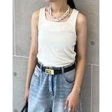 無地テレコリブタンクトップ | Re:EDIT | 詳細画像3